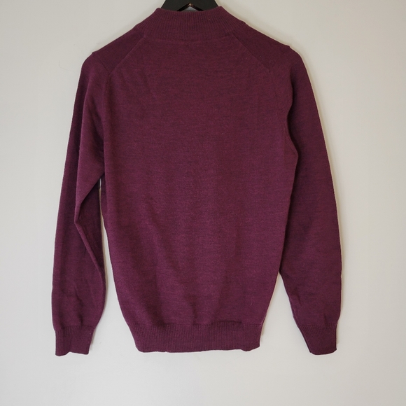 Stenströms men's merino wool quarter zip sweater - Picture 2 of 12